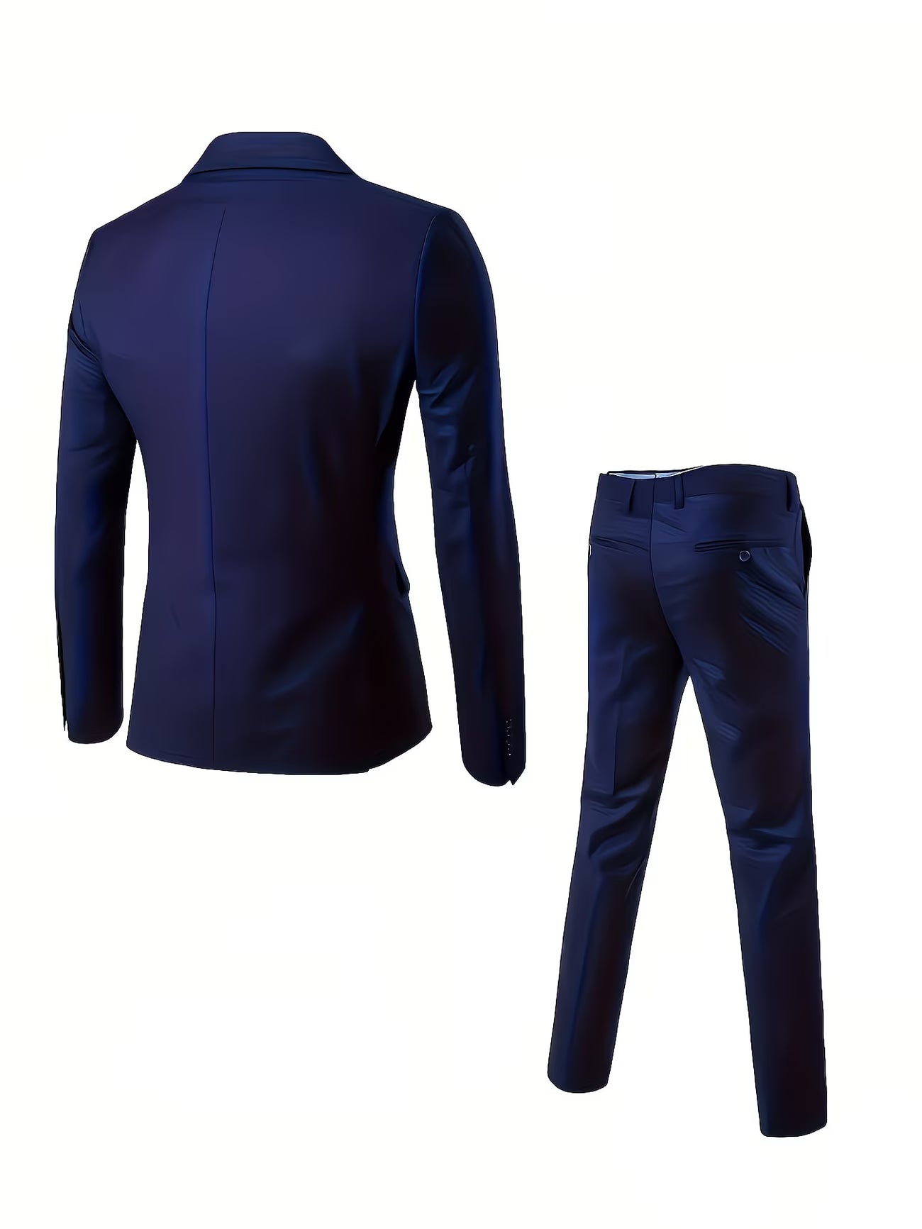 Men’s 2-Piece Suit Set – Stylish Jacket & Trousers for Weddings, Parties & Formal Events