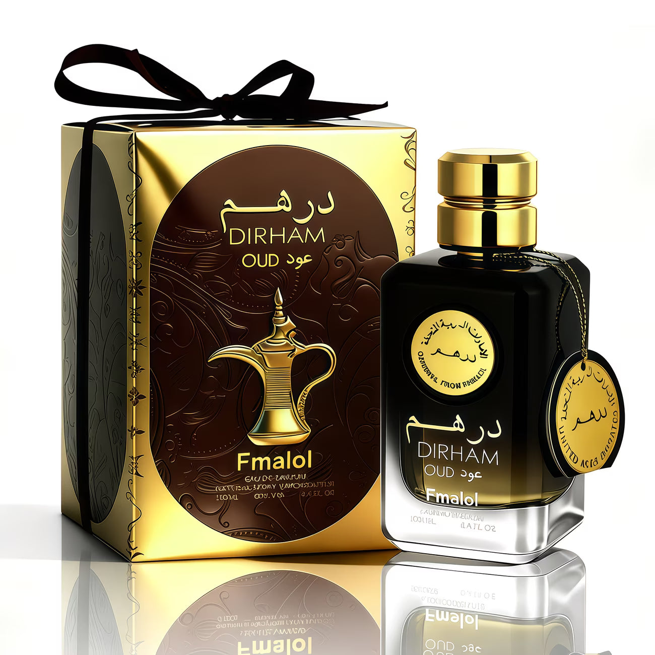 Dubai Oud Luxury Eau de Parfum for Men – 3.4oz Oriental Woody Fragrance in Premium Arabian Gift Box