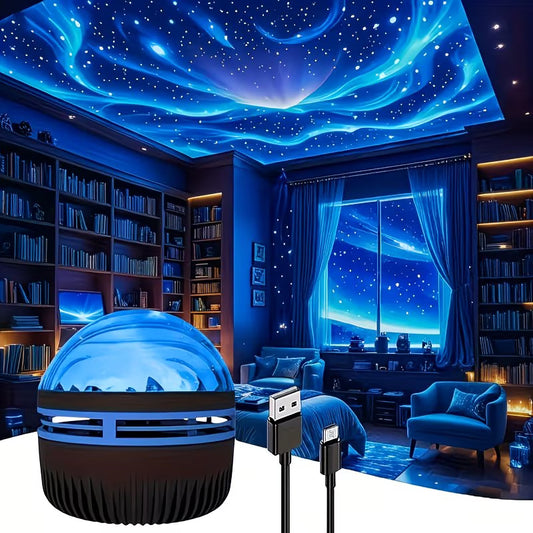 Polar Light Projector – RGB Ambiance Lamp for Bedroom, Camping & Parties