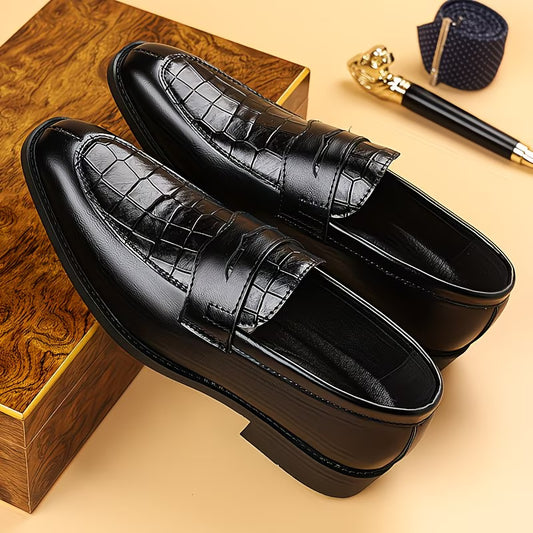Men’s Elegant Formal Loafers – Pointed Business Casual Shoes, British & Korean Style