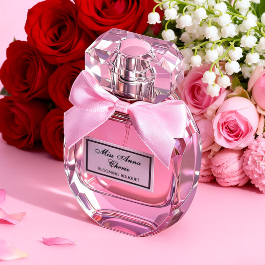 Miss Anna Cherie Ladies’ Perfume – Rose & White Musk Fragrance in Elegant Pink Bottle