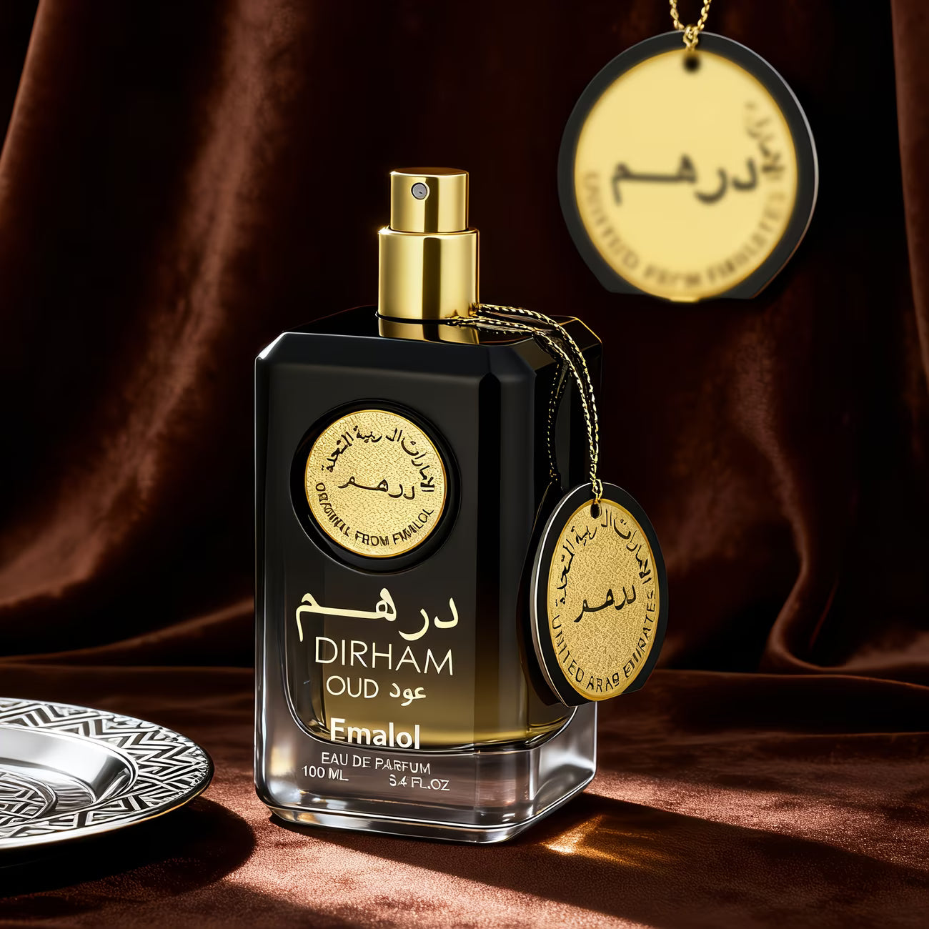 Dubai Oud Luxury Eau de Parfum for Men – 3.4oz Oriental Woody Fragrance in Premium Arabian Gift Box