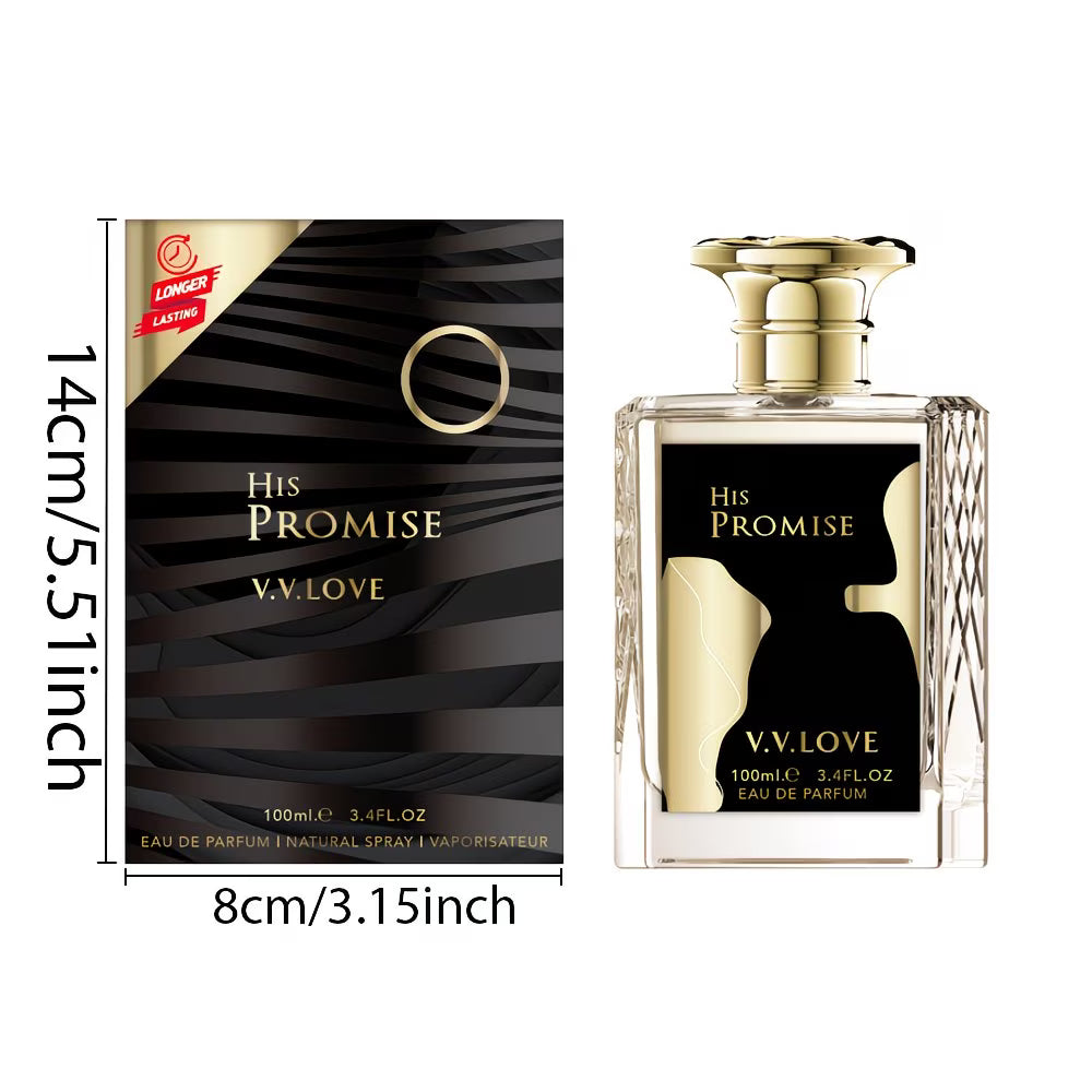 Promise Men’s Eau De Toilette 100ml – Long-Lasting Oriental Woody Fragrance