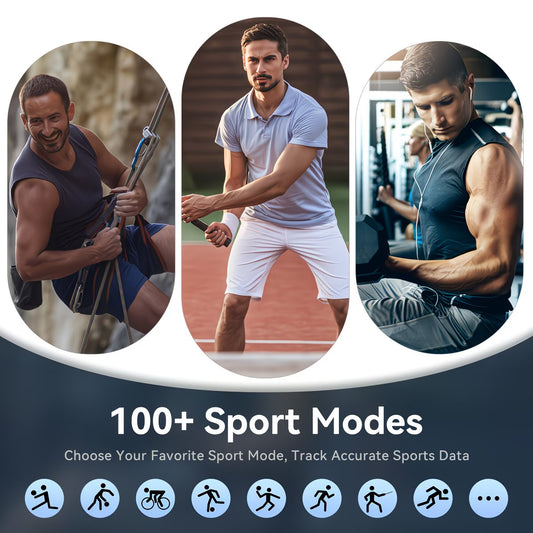 Smart Watch for Men & Women – Fitness Tracker, Heart Rate & Sleep Monitor, Notifications, Waterproof
