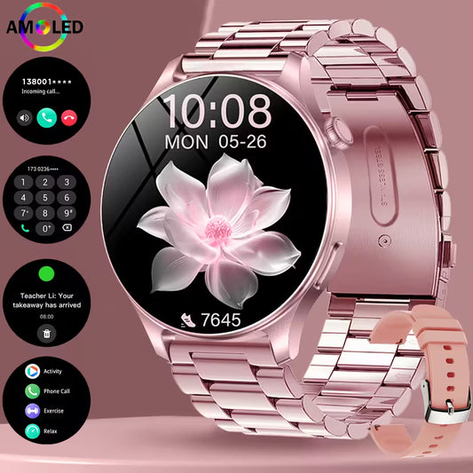 1.53” AMOLED Smart Watch with Wireless Calling & 100+ Sports Modes – Stylish Fitness Tracker for iOS & Android