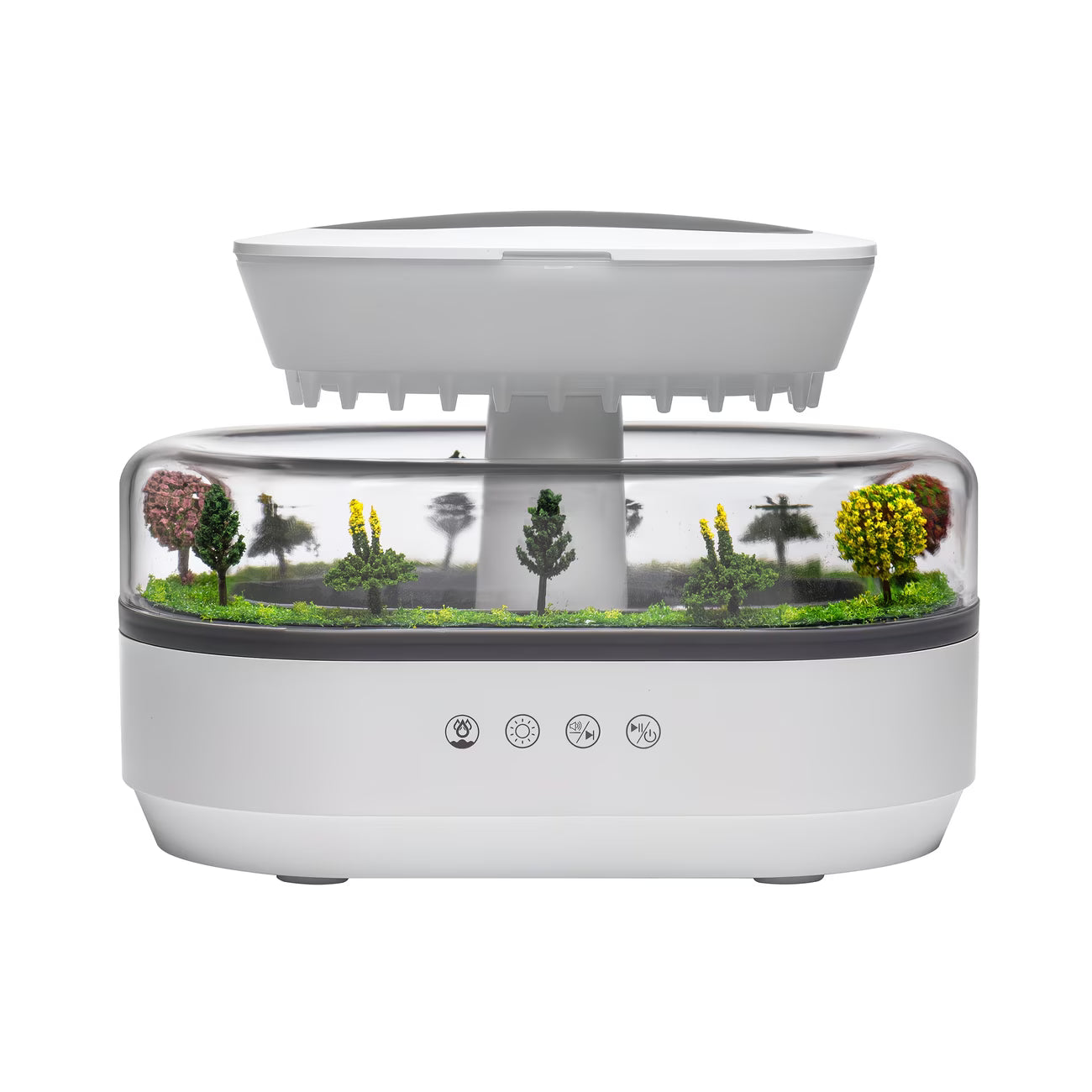 BABIQT Aroma Diffuser & Humidifier – Essential Oils, 7-Color LED, Raindrop Music & Home Decor